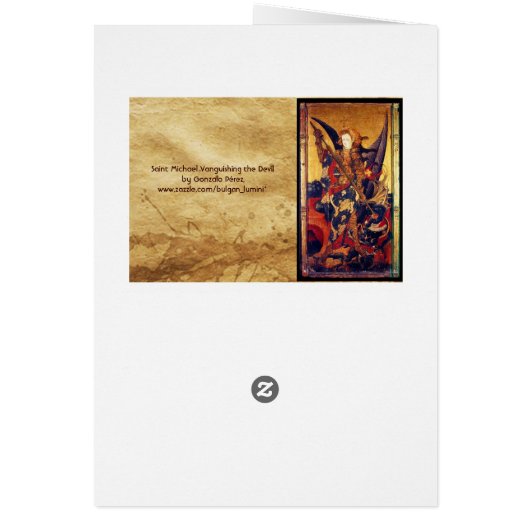 Saint Michael Vanguishing the Devil Prayer (Achterkant)