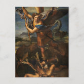 Saint Michael Vanquishing Satan Briefkaart (Voorkant)