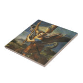 Saint Michael Vanquishing Satan door Raphael Tegeltje (Zijkant)
