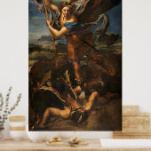 Saint Michael Vanquishing Satan Poster (Keuken)
