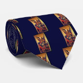 Saint Michael Vanquishing the Devil, blauw Stropdas (Opgerold)