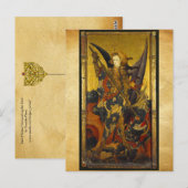 Saint Michael Vanquishing the Devil Briefkaart (Voorkant / Achterkant)