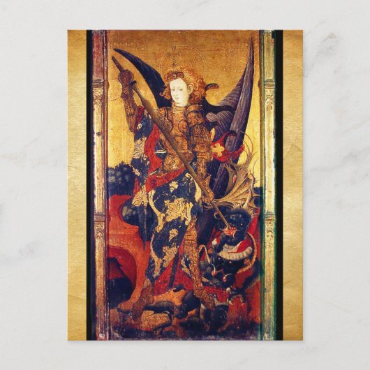 Saint Michael Vanquishing the Devil Briefkaart (Voorkant)