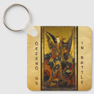Saint Michael Vanquishing the Devil Sleutelhanger
