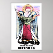 Saint Michael vecht tegen de draak Poster (Voorkant)