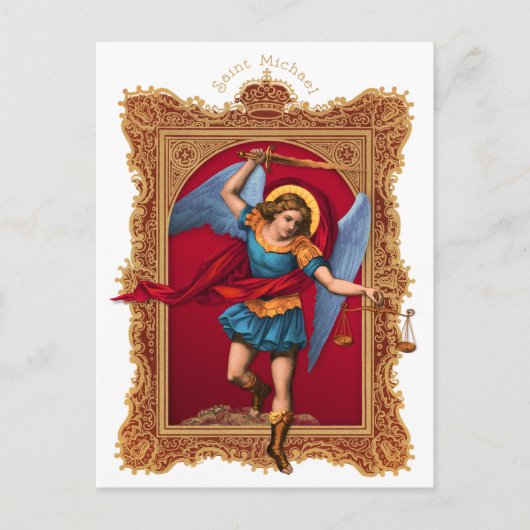 Saint Michael, verdedig ons Briefkaart (Voorkant)