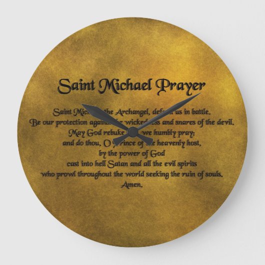 Saint Micheal Wall klok (Voorkant)