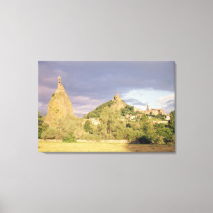 Saint Michel d'Aiguilhe, de Rocher Canvas Afdruk