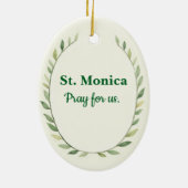 Saint Monica God's Peace and Blessings Scripture Keramisch Ornament (Achterkant)