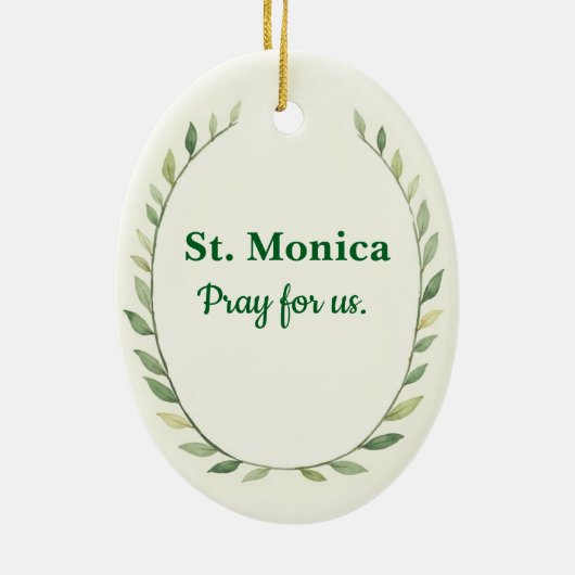 Saint Monica God's Peace and Blessings Scripture Keramisch Ornament (Achterkant)