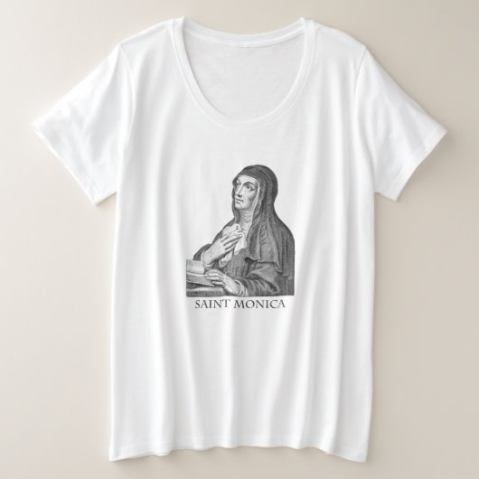 Saint Monica Grote Maat T-shirt (Design voorkant)