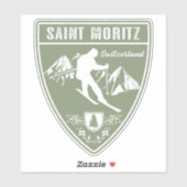 Saint Moritz Zwitserland Sticker (Vel)