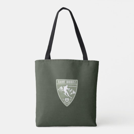 Saint Moritz Zwitserland Tote Bag (Achterkant)