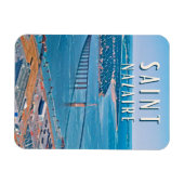 Saint Nazaire Photo Vintage Magneet (Horizontaal)