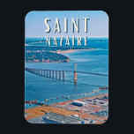 Saint Nazaire Photo Vintage Magneet<br><div class="desc">Saint-Nazaire is een gemeente in het westen van Frankrijk,  de hoofdstad van het departement Loire-Atlantique in de regio Pays de la Loire.</div>