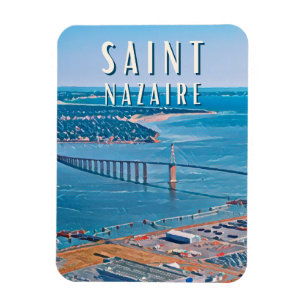 Saint Nazaire Photo Vintage Magneet