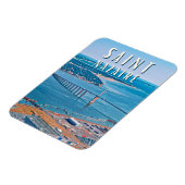 Saint Nazaire Photo Vintage Magneet (Linkerzijde)