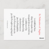 Saint Nektarios Prayer Kaart (Achterkant)