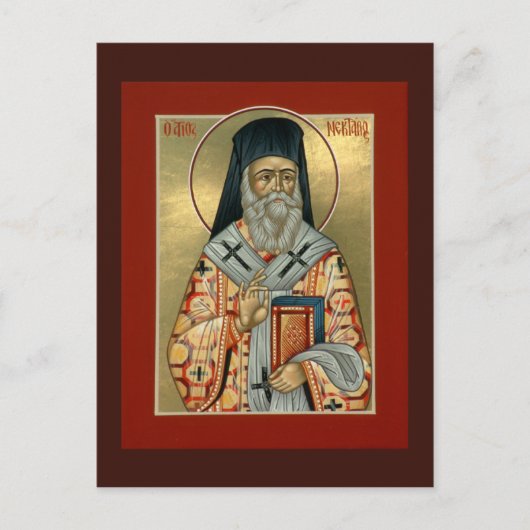 Saint Nektarios Prayer-kaart Briefkaart (Voorkant)
