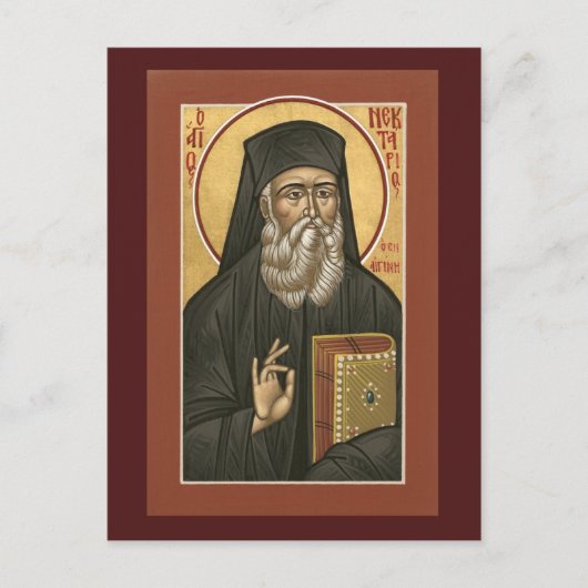 Saint Nektarios Prayer-kaart Briefkaart (Voorkant)