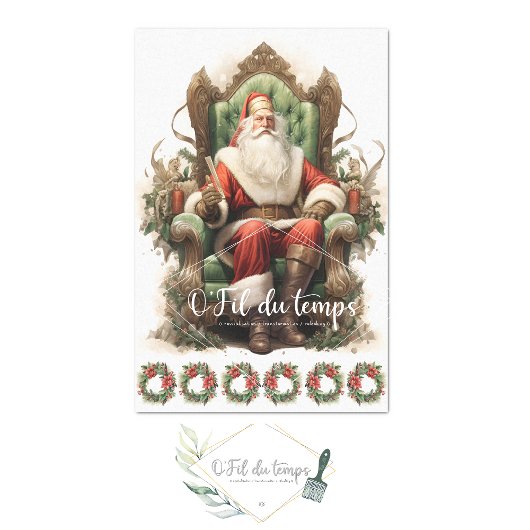 Saint-Nic Holiday Decoupage Paper Tissuepapier