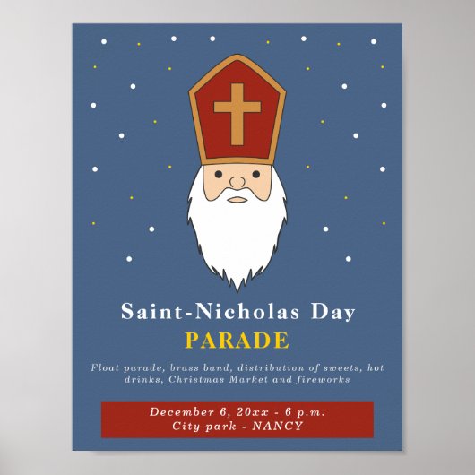 Saint Nicholas Day Parade Aangepast Poster (Voorkant)