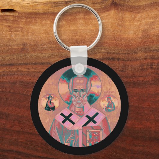 Saint Nicholas Icon Sleutelhanger (Voorkant)