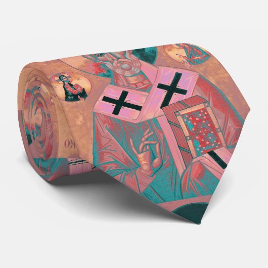 Saint Nicholas Icon Stropdas (Opgerold)