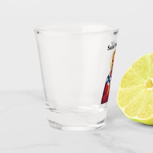 Saint Nicholas Keychain eng Shot Glas (Links)