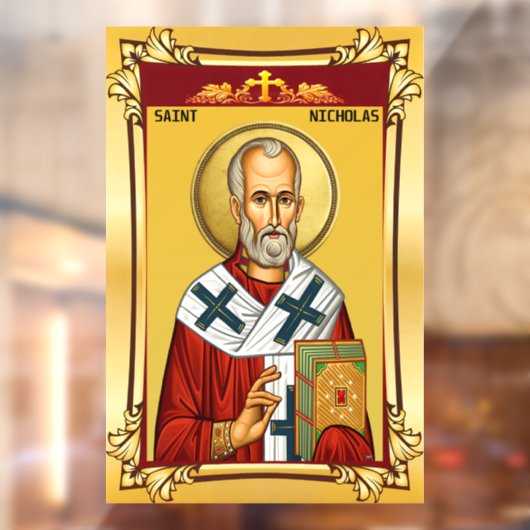 Saint Nicholas Raamsticker (Vel 2)