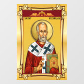 Saint Nicholas Raamsticker (Vel)