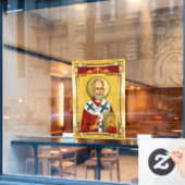 Saint Nicholas Raamsticker (Cafe Raam)