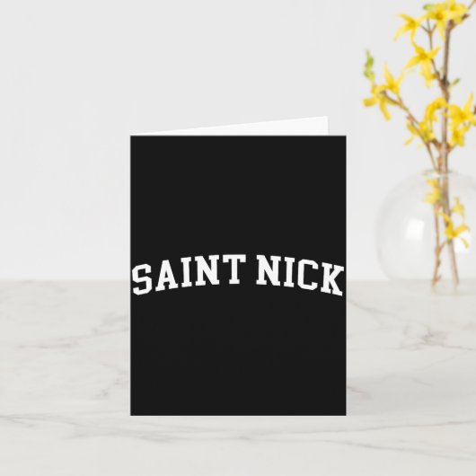 Saint Nick  Kaart (Gele Bloem)