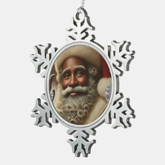 Saint Nick Tin Sneeuwvlok Ornament (Rechts)