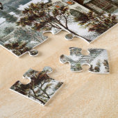 Saint Nick  Victoriaans Santa Claus Reindeer Legpuzzel (Zijkant)