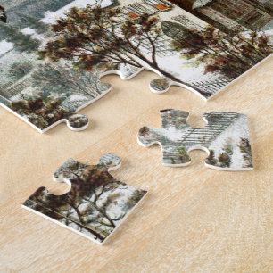 Saint Nick  Victoriaans Santa Claus Reindeer Legpuzzel