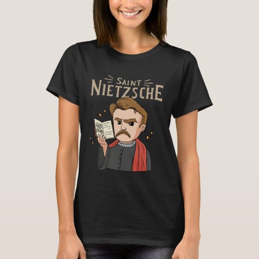 Saint Nietzsche for a Philosophy Student  1 T-shirt (Voorkant)