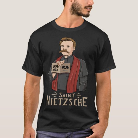 Saint Nietzsche for a Philosophy Student T-shirt (Voorkant)