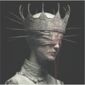 Saint of the Unseen — Gothic Fine Art T-Shirt Sticker (Voorkant)