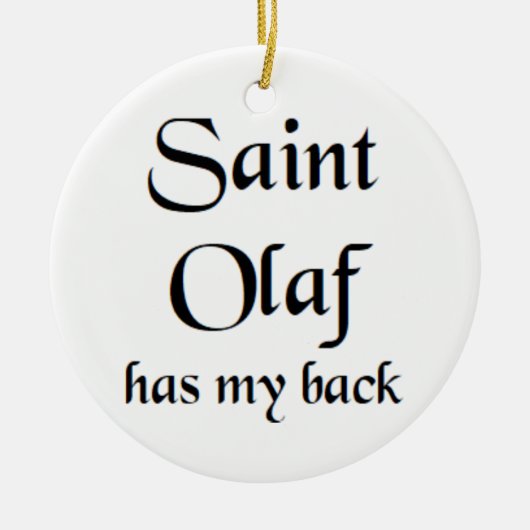 saint olaf keramisch ornament (Voorkant)