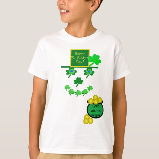 Saint Paddy's Day Shamrocks Humor T-shirt (Voorkant)