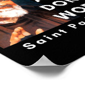 Saint Padre O Pray Hope And Don't Worry Catholic C Poster (Hoek)