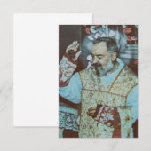Saint Padre Pio Bedankkaart (Voorkant / Achterkant)