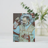 Saint Padre Pio Briefkaart (Staand voorkant)