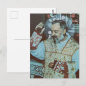 Saint Padre Pio Briefkaart (Voorkant / Achterkant)