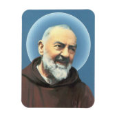 Saint Padre Pio flexibele magneet (Verticaal)