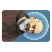 Saint Padre Pio flexibele magneet (Horizontaal)