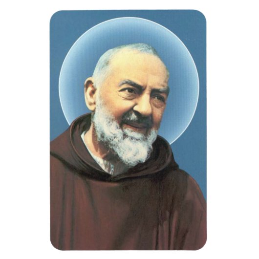 Saint Padre Pio flexibele magneet (Verticaal)