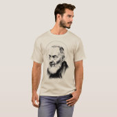 Saint Padre Pio heeft mijn achterkatholieke priest T-shirt (Voorkant volledig)