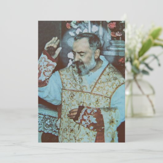 Saint Padre Pio Kaart (Staand voorkant)